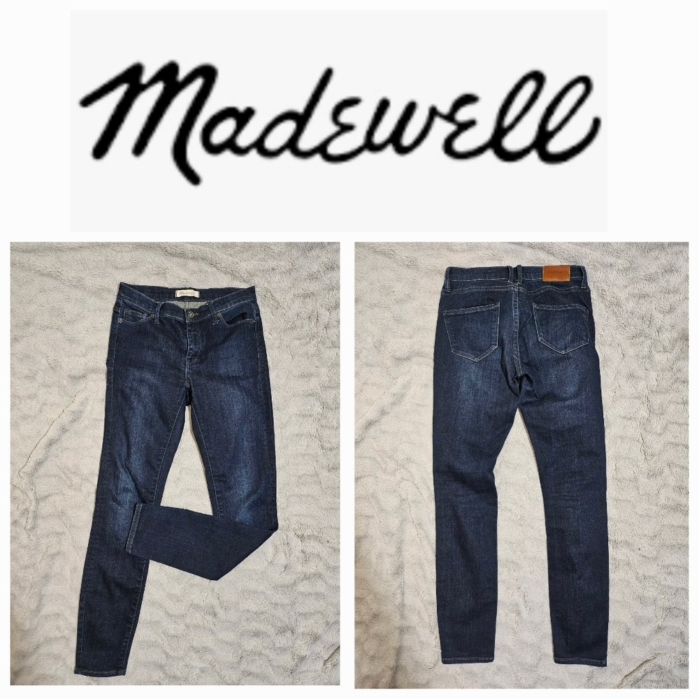 Madewell Dark Wash Skinny Jeans 24 - Picture 1 of 8